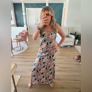 Tommy Bahama Mara Paisley Scoop-Neck Maxi Dress